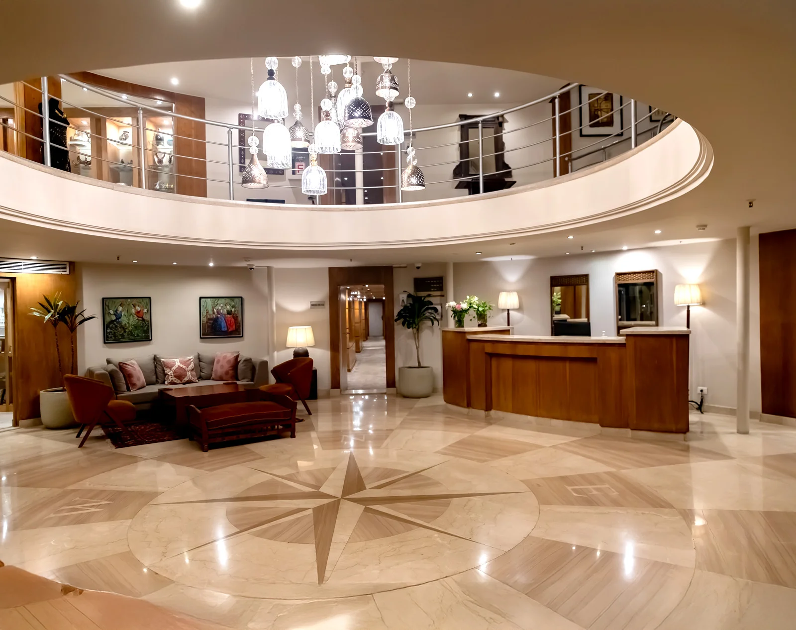 Lobby of the Jamila Nile Cruise Nile cruise
